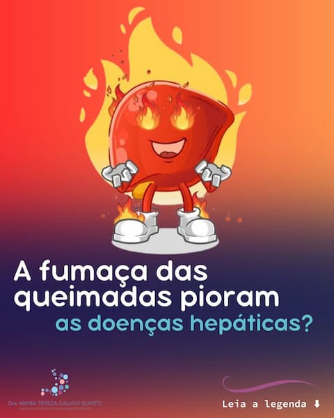 A fumaça das queimadas pioram as doenças hepáticas