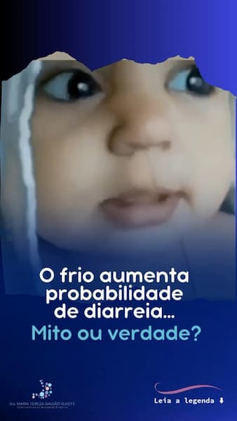 O frio aumenta a probabilidade de diarreia… Mito ou verdade